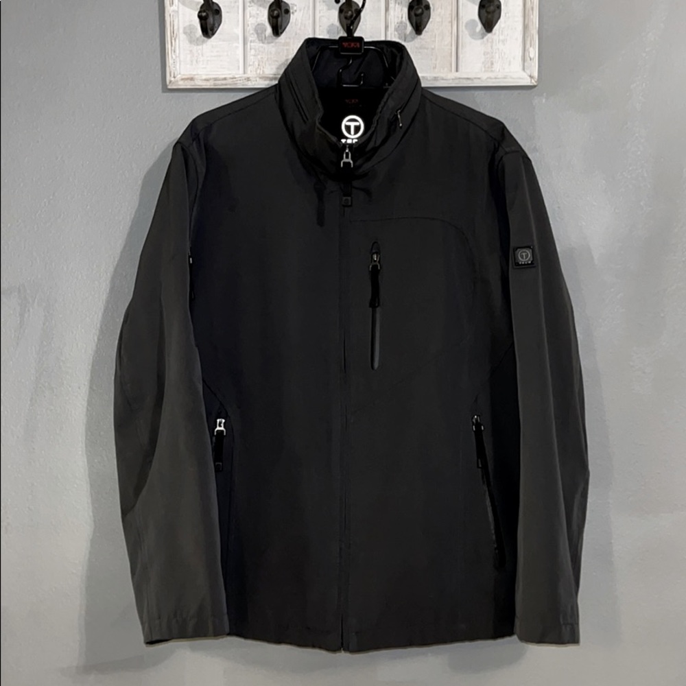 Tumi Tech Jacket w/ Packable Hood - Graphite Gray